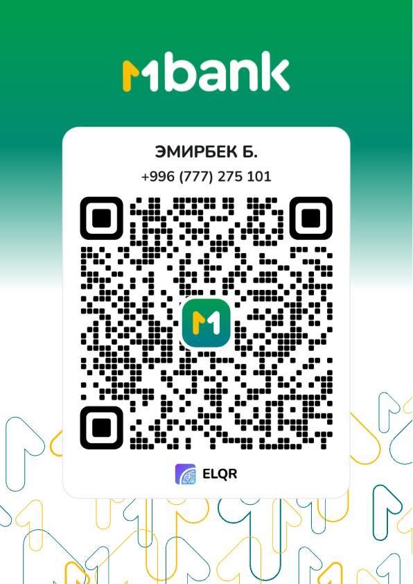 MBank payment QR code to support Söz